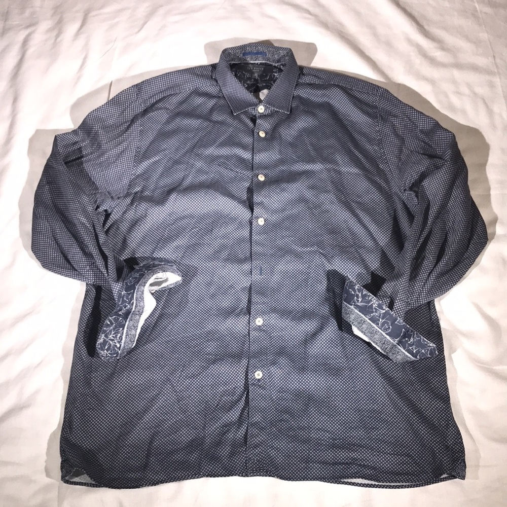 Ted Baker Men’s Printed Button Down Shirt